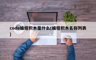 code编程积木是什么(编程积木名称列表)