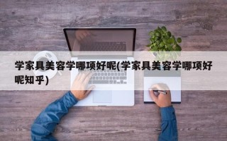 学家具美容学哪项好呢(学家具美容学哪项好呢知乎)