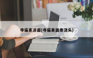 寺庙素凉面(寺庙素面条浇头)